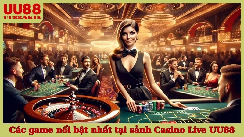 Các game nổi bật nhất tại sảnh Casino Live UU88