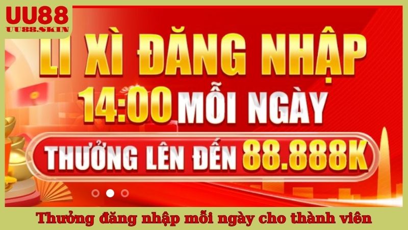 Thưởng đăng nhập mỗi ngày cho thành viên