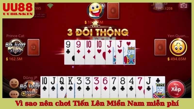 Vì sao nên chơi game bài Tiến Lên Miền Nam miễn phí