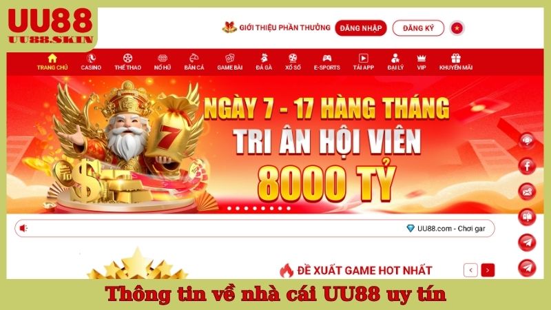 Thông tin về nhà cái UU88 uy tín